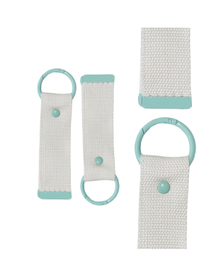 Cyan 13.5cm Canvas Keychain