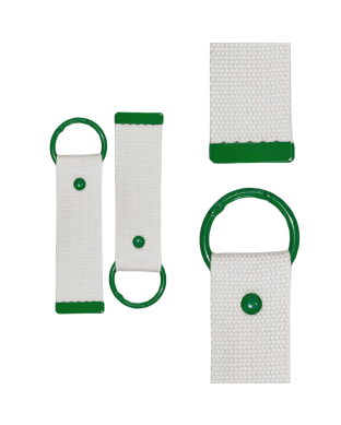 Green 13.5cm Canvas Keychain