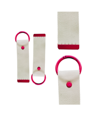 Magenta 13.5cm Canvas Keychain