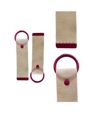 Red 13.5cm Canvas Keychain