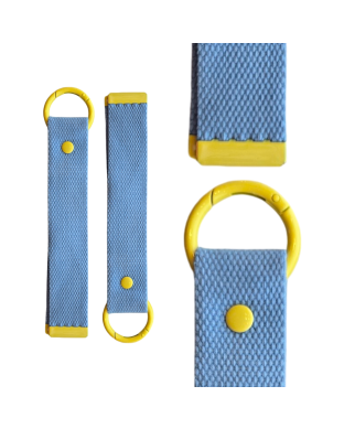 Baby Blue & Yellow 18cm Canvas Keychain