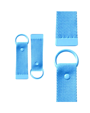 Blue 10cm Canvas Keychain