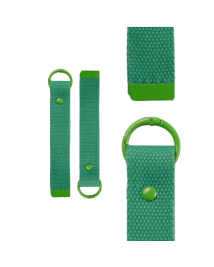 Green 15cm Canvas Keychain