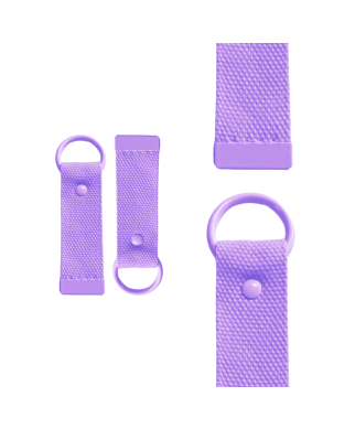 Purple 10cm Canvas Keychain