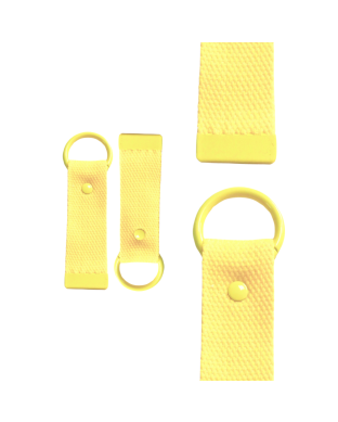 Yellow 10cm Canvas Keychain