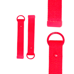 Red 15cm Canvas Keychain