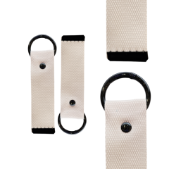 Black 13.5cm Canvas Keychain