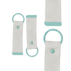 Cyan 13.5cm Canvas Keychain