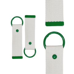 Green 13.5cm Canvas Keychain