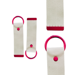 Magenta 13.5cm Canvas Keychain