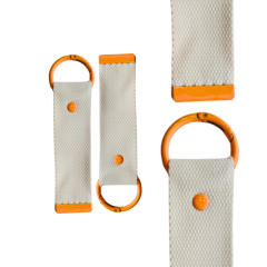Orange 13.5cm Canvas Keychain