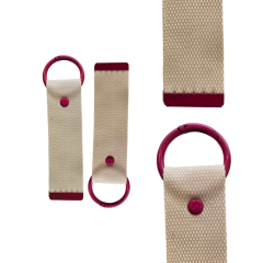 Red 13.5cm Canvas Keychain