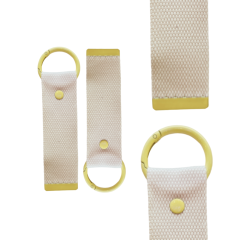 Yellow 13.5cm Canvas Keychain
