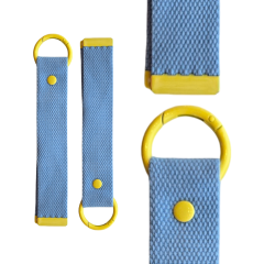 Baby Blue & Yellow 18cm Canvas Keychain