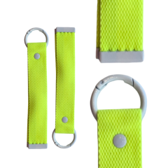 Neon Green 18cm Canvas Keychain