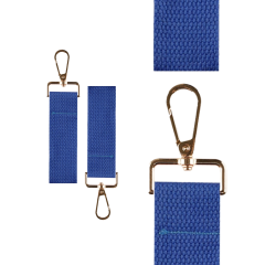 Blue Mini Tag with Gold Clip