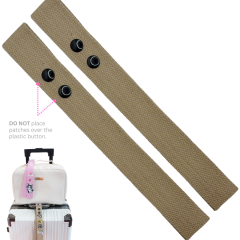 Brown with Black Button