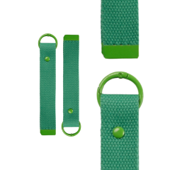 Green 15cm Canvas Keychain