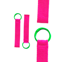 Hot Pink & Green Mini Strap