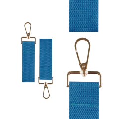 Light Blue Mini Tag with Gold Clip