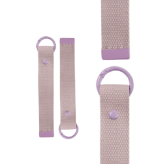Light Purple 15cm Canvas Keychain