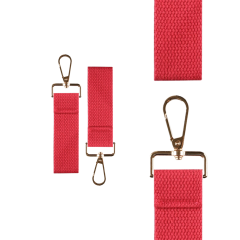 Magenta Mini Tag with Gold Clip