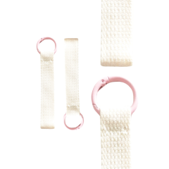 Milk White & Pink Mini Strap