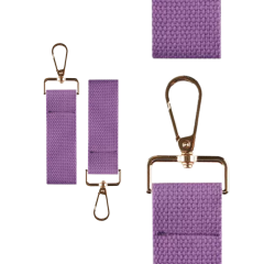 Purple Mini Tag with Gold Clip