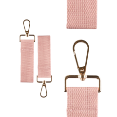 Pink Mini Tag with Gold Clip