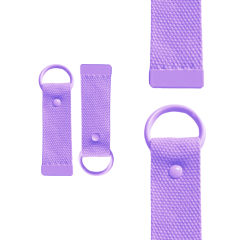 Purple 10cm Canvas Keychain