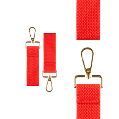 Red Mini Tag with Gold Clip