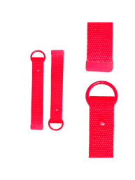 Red 15cm Canvas Keychain