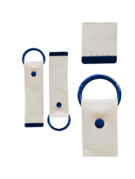 Blue 13.5cm Canvas Keychain