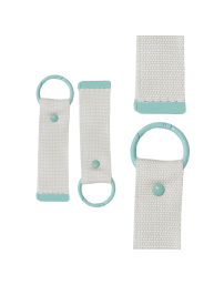 Cyan 13.5cm Canvas Keychain