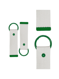 Green 13.5cm Canvas Keychain