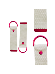 Magenta 13.5cm Canvas Keychain