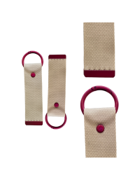 Red 13.5cm Canvas Keychain