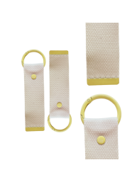 Yellow 13.5cm Canvas Keychain