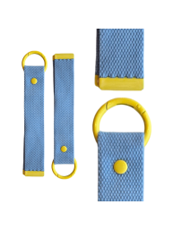 Baby Blue & Yellow 18cm Canvas Keychain
