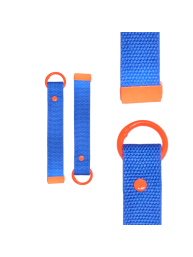 Blue & Orange 15cm Canvas Keychain