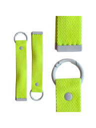 Neon Green 18cm Canvas Keychain