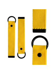 Yellow Black 18cm Canvas Keychain