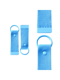 Blue 10cm Canvas Keychain