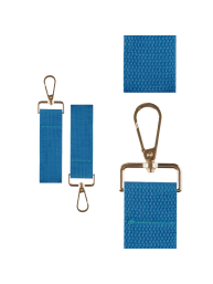 Light Blue Mini Tag with Gold Clip