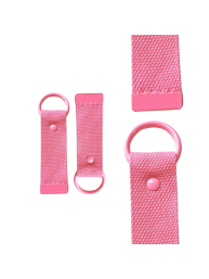 Pink 10cm Canvas Keychain