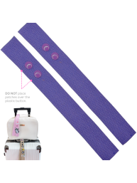 Purple Luggage Tag