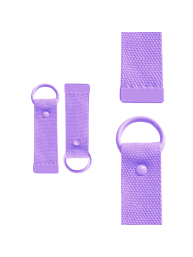 Purple 10cm Canvas Keychain
