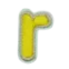 Colored letters R